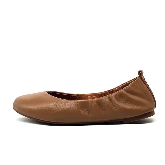 Lucky Brand Emmie Lou Ballet Flats Slip on Tan Leather Shoes Women's Size 5M - Picture 8 of 12